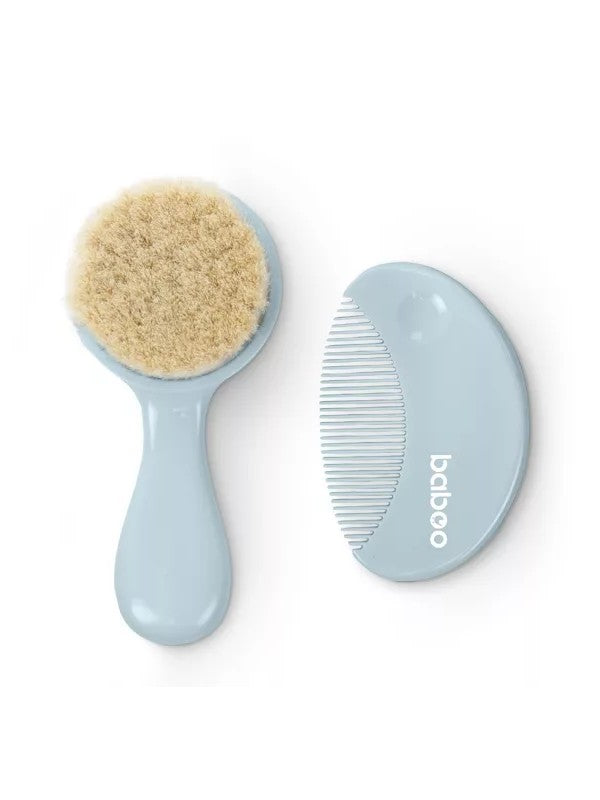 Ensemble brosse et peigne bleu