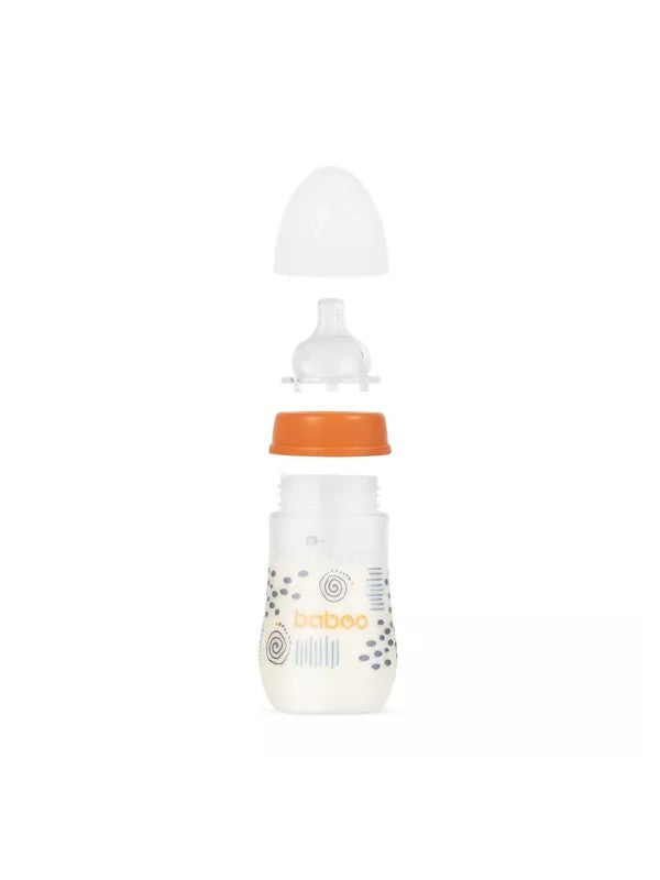 Biberon anti colique 250 ml orange