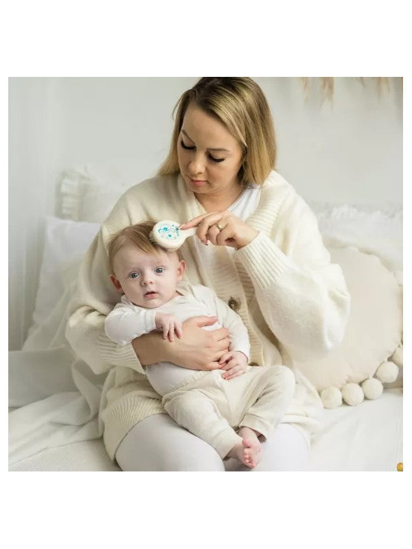 Ensemble brosse et peigne blanc