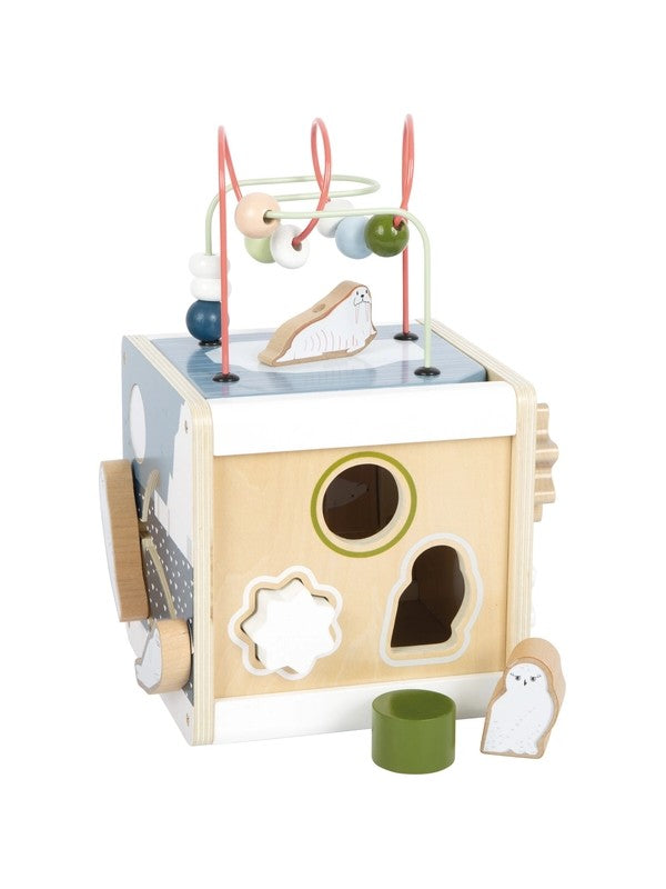Cube d'activité en bois - Pôle nord