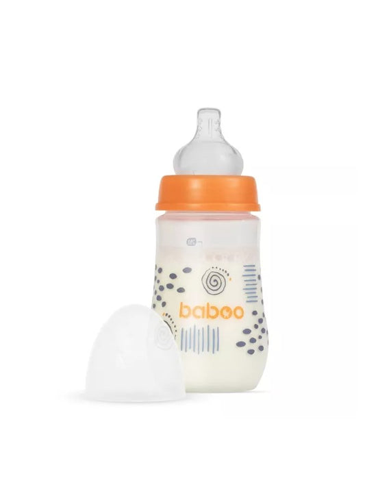 Biberon anti colique 250 ml orange