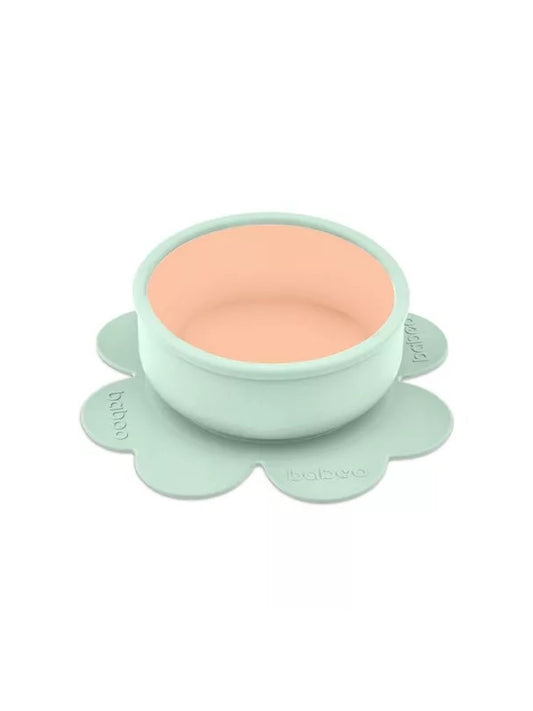 Assiette - bol fleur verte