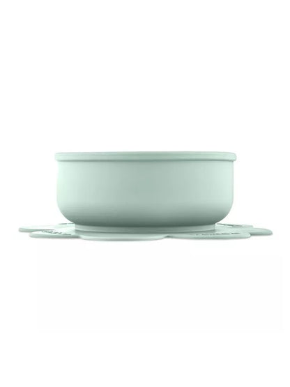 Assiette - bol fleur verte