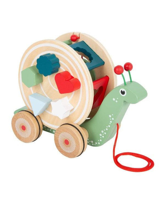 Escargot à tirer en bois - Jeu d'assemblage
